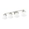 Z-Lite Vaughn Vanity, 4-Light, 7.75 In.W x 31.5 In.L x 9.5 In.H, Brushed Nickel/Matte Opal 735-4V-BN - alternate 8
